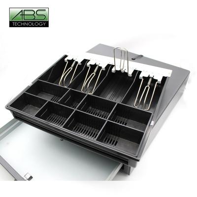 Electrica Cash Register Drawer for POS Machine with 4 Bill 8Coin Fully Removable Cash Drawer Tray Coin